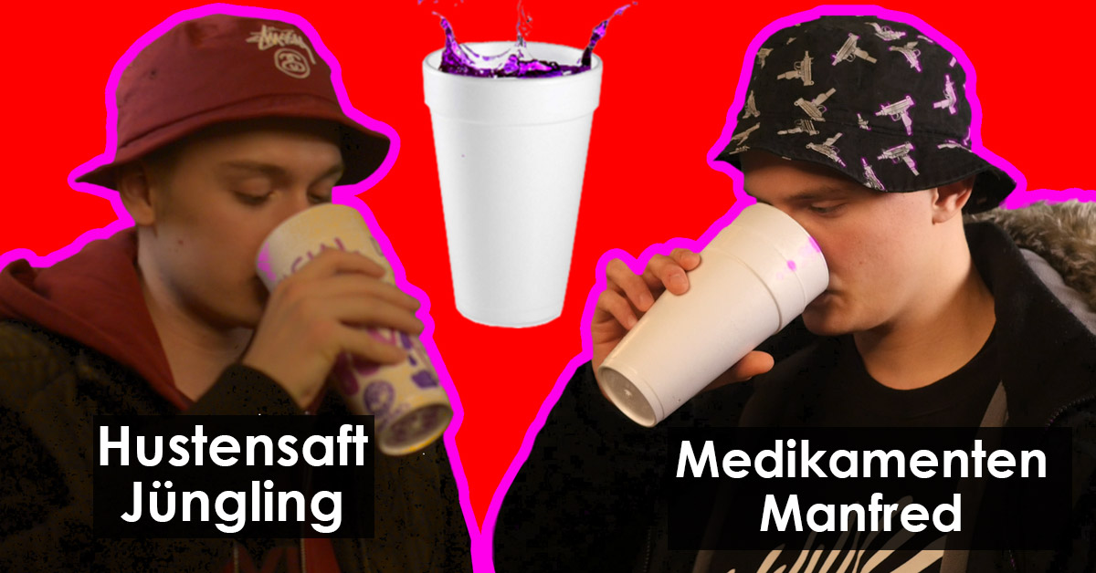 Codein trinken mit Hustensaft J&uuml;ngling und Medikamenten Manfred - Interview